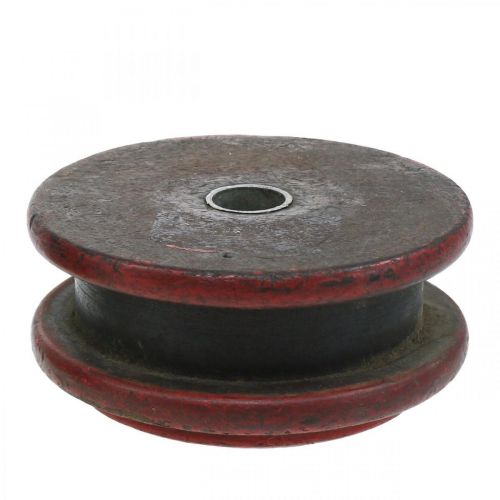 Floristik24 Deco keerrol, kandelaar, tafeldecoratie, industrieel design, vintage look Ø12cm