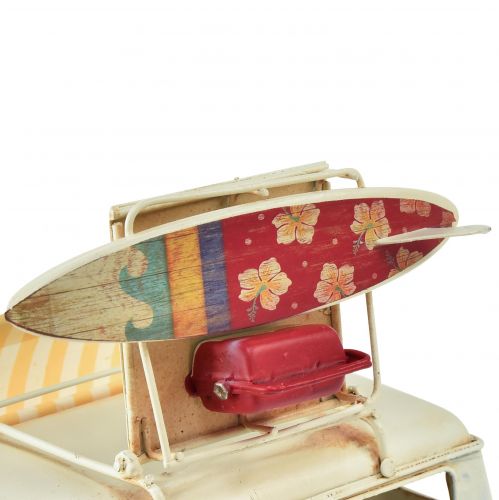 Floristik24 Vintage tafeldecoratie deco bus metaal met fotolijst 20×15×13,5cm