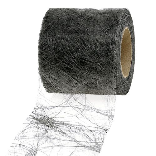 Fleece 8cm 25m grijs