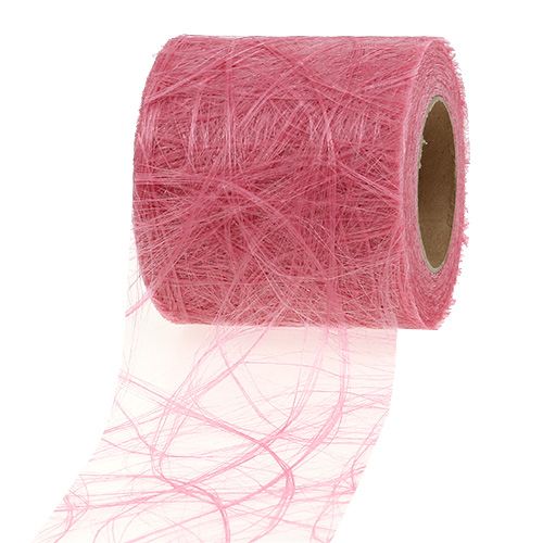 Floristik24 Fleece 8cm 25m roze