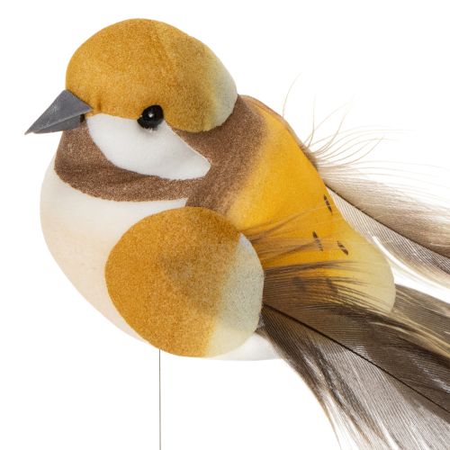 Artikel Vogeldecoraties voor feestelijke tafelversieringen. Veelzijdige vogelstokjes, 10 cm, 12 stuks.