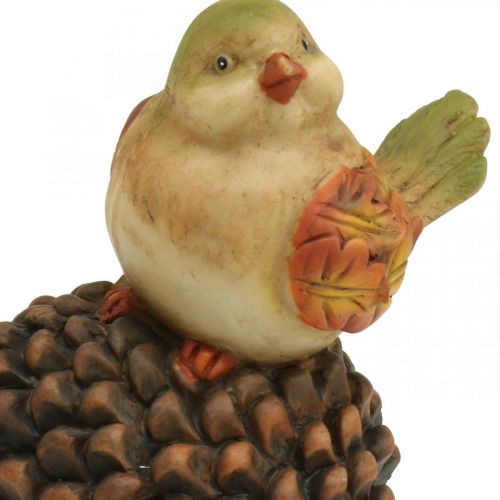 Artikel Herfstdecoratie vogeldecoratie kegel vogelfiguur herfst H19cm