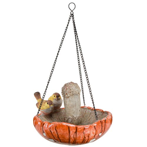 Artikel Vogeldecoratie herfst voor hangpaddenstoel met 2 vogels Ø20cm H15cm