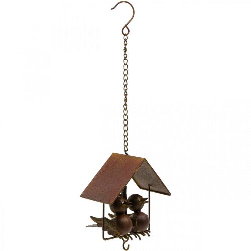 Artikel Deco vogels om op te hangen roest deco metaal bruin 14,5×16cm