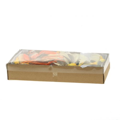 Floristik24 Vogel op draad bruin / oranje 14cm 12st
