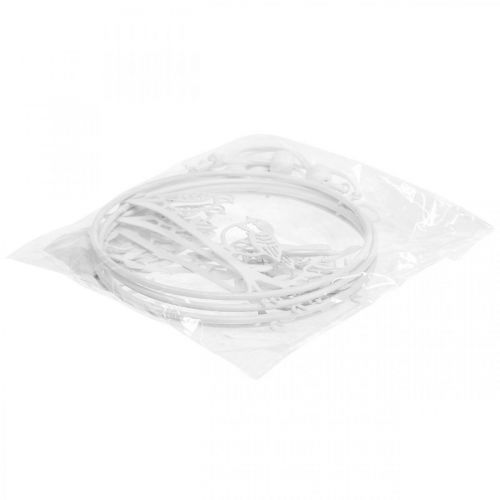 Floristik24 Vogel deco raamdecoratie lente, metaal wit Ø12cm 4st