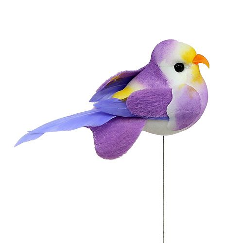 Floristik24 Vogel op de draad 7cm 12p