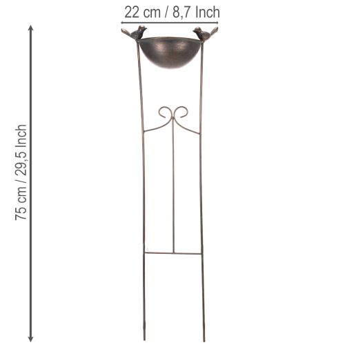 Artikel Decoratief vogelbad, bloempot met klimrek, nostalgische uitstraling, stijlvolle tuindecoratie, 75 cm
