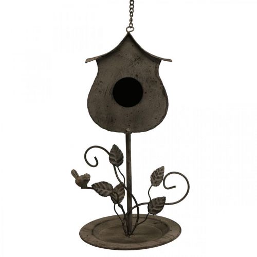 Floristik24 Decoratief vogelhuisje hangdecoratie balkondecoratie vintage Ø20cm H43cm