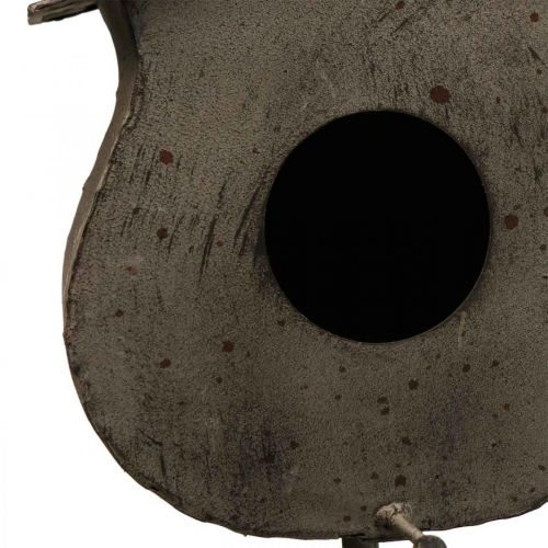 Decoratief vogelhuisje hangdecoratie balkondecoratie vintage Ø20cm H43cm