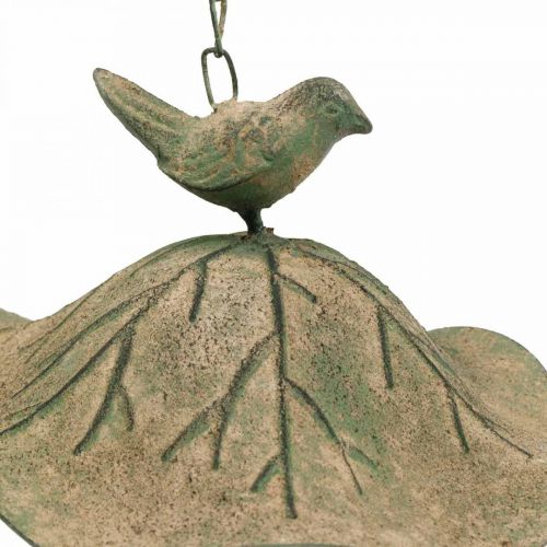 Artikel Vogelbad hangend metaal vogelbad tuin antiek look H28cm