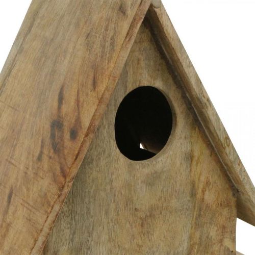Floristik24 Vogelhuisje voor staand, decoratieve nestkast naturel hout H29cm