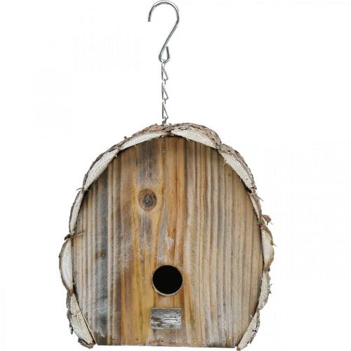 Floristik24.nl Decoratieve Nestkast Vogelhuis Houten Tuindecoratie Natuurlijk Wit H22cm - goedkoop online kopen