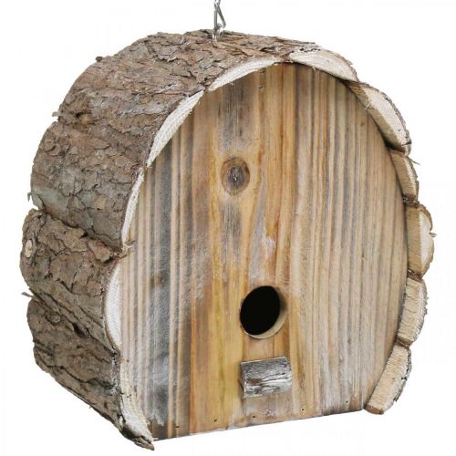 Artikel Decoratieve Nestkast Vogelhuis Houten Tuindecoratie Natuurlijk Wit Gewassen H22cm B21cm