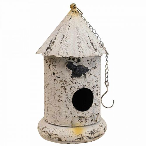 Artikel Decoratief vogelhuisje, hangende decoratie tuindecoratie metaal H36cm