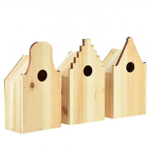 Artikel Vogelhuisje Houten Broedbak Pimpelmees Spar H22,5cm 3st