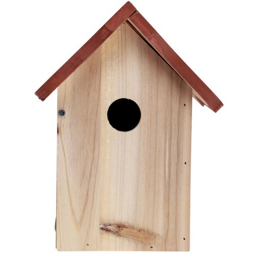 Floristik24 Houten vogelhuisje nestkast naturel bruin/beige 23cm 1 stuk
