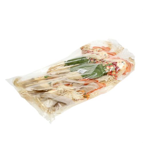 Floristik24 Decoratieve vogelverschrikkers op stok 38cm 8st