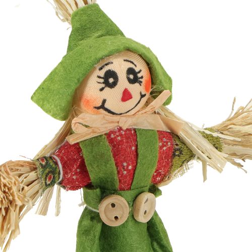 Artikel Vogelverschrikker bloemenstekers groen oranje H16cm 16 stuks