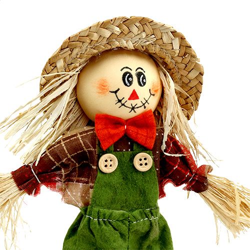 Floristik24 Decoratieve vogelverschrikker 26 cm geassorteerde kleuren L51cm 8st