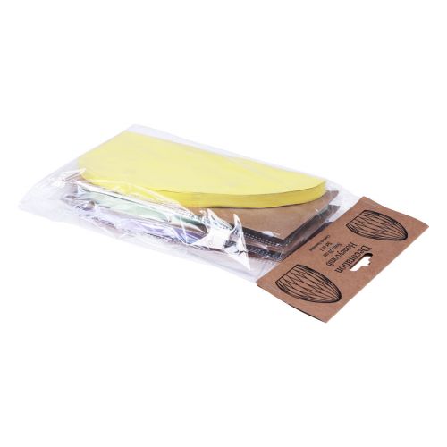 Artikel Honingraateieren Paaspapier staand groen geel paars 20cm 3st