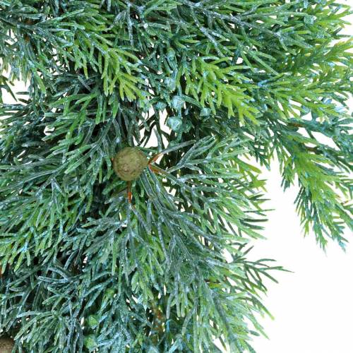 Floristik24 Kunst jeneverbessenkrans met kegels en bessen groen 48cm