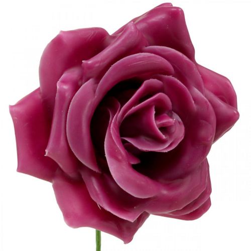 Floristik24 Wasrozen decoratieve rozen was roze Ø8cm 12 st