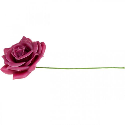 Floristik24 Wasrozen decoratieve rozen was roze Ø8cm 12 st