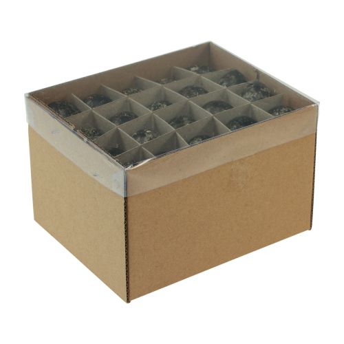 Artikel Kwartelei decoratie zwart leeg 3cm lentedecoratie natuurlijke decoratie 50 st