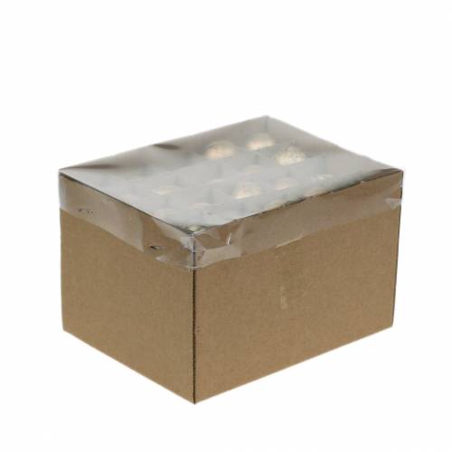 Artikel Kwarteleitje als decoratie leeg goud 3cm 50 st