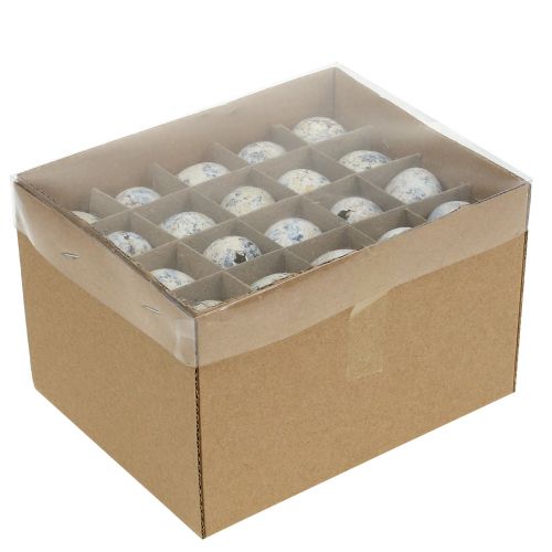 Artikel Kwarteleitjes wit gemarmerd 3,5cm - 4cm 50 st