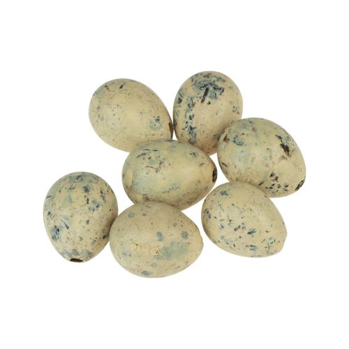Floristik24 Kwarteleitjes decoratie Paasblaaseieren crème 3cm 50 st