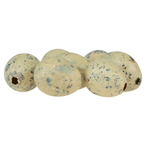 Floristik24 Kwarteleitjes decoratie Paasblaaseieren crème 3cm 50 st