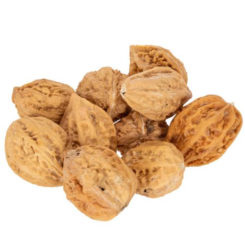 Walnoten, een natuurlijk product voor tafeldecoratie en doe-het-zelfprojecten. Natuurlijke walnoten, 4-5 cm, 300 g.