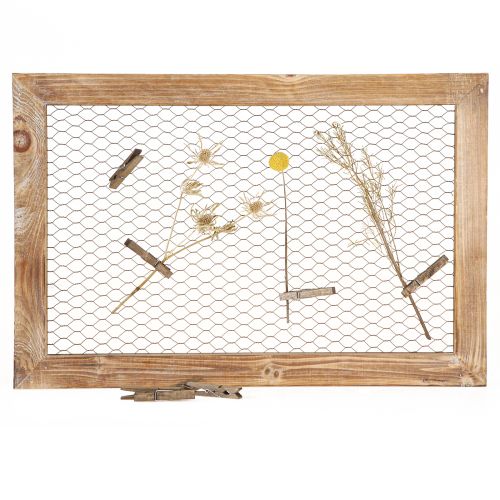 Artikel Wanddecoratie Hout Metaal Rustieke Decoratie Bruin 40x60cm