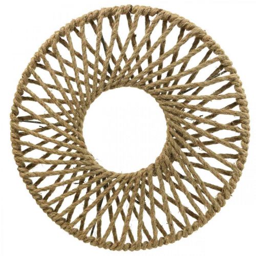 Floristik24 Wanddecoratie Boho stijl, decoratief jute lint Ø38cm
