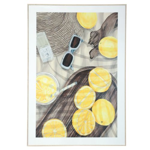 Artikel Wanddecoratie zomerdecoratie foto met citroenlimonade 40×60cm