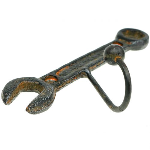 Floristik24 Wandhaakgereedschap donkerbruin 14cm 2st