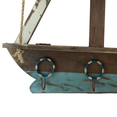 Artikel Wandplank scheepsmaritiem decoratieve houten kledingkast 62×14cm H75cm