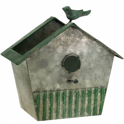 Floristik24 Metalen vogelhuisje voor planten H25.5cm