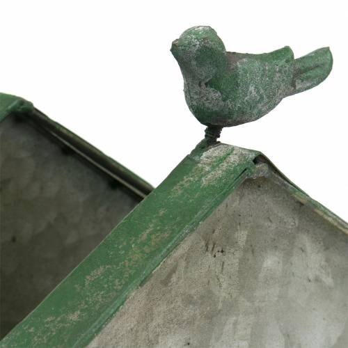 Floristik24 Metalen vogelhuisje voor planten H25.5cm