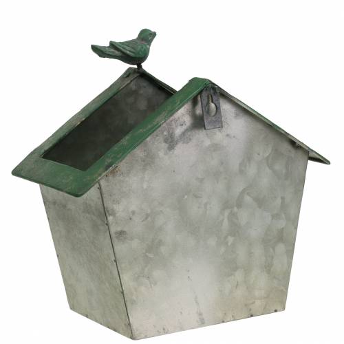 Floristik24 Metalen vogelhuisje voor planten H25.5cm