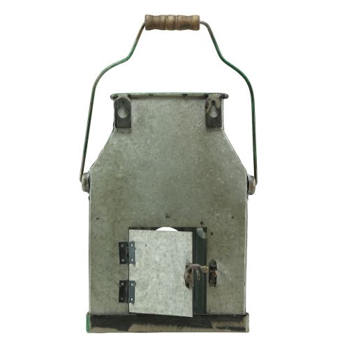 Floristik24 Decoratieve vogelhuisje metalen wand vogelhuisje melkkannetje H26cm