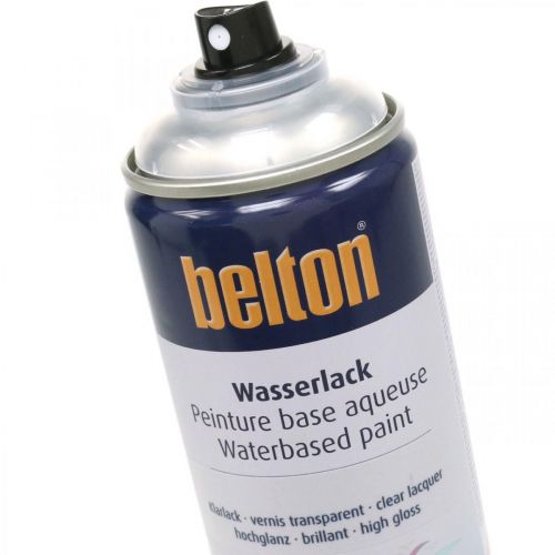 Artikel Belton vrije lak op waterbasis hoogglans blanke lak spuitbus 400ml