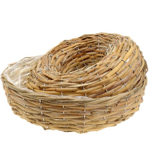 Floristik24 Wilgenplant ring naturel plantenbak tafeldecoratie set van 2