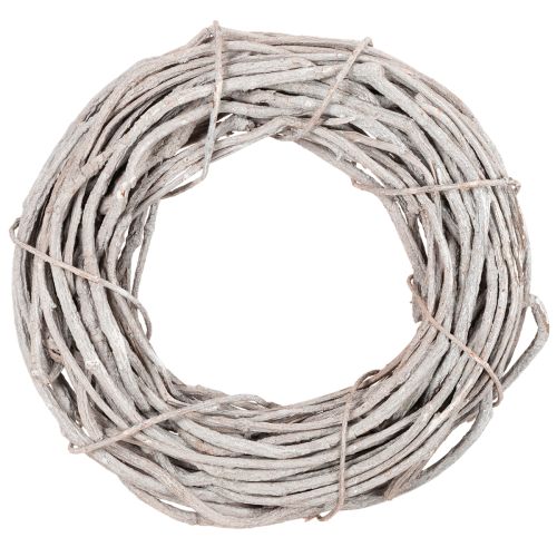 Wilgenkransdecoratie, krans gemaakt van witgeverfde takken, 40 cm kopen | Floristik24.nl