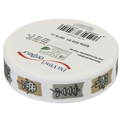 Artikel Kerstlint Grijs Kerstlint 25mm 18m