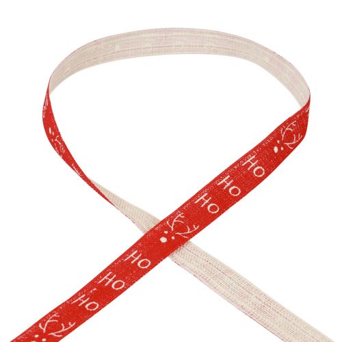 Artikel Cadeaulint Kerst Kerstlint Hohoho Rood 15mm 20m