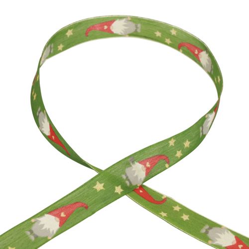Artikel Kerstlint Kabouter Groen 25mm 20m