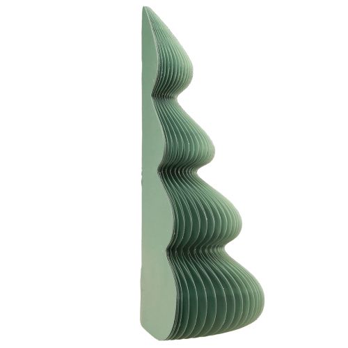 Artikel Kerstboom papieren tafeldecoratie mint glitter Ø48cm H60cm